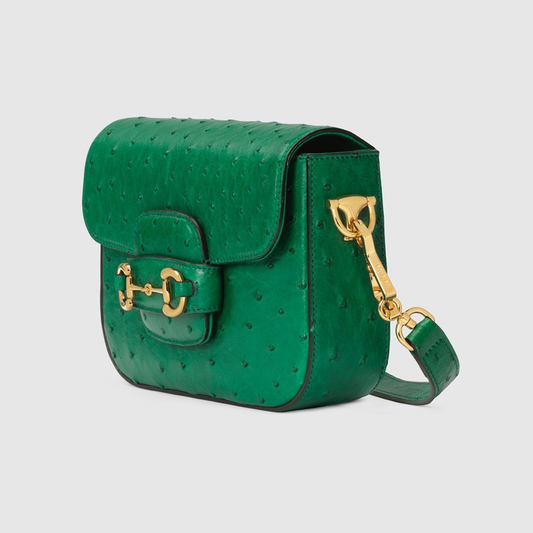 658574.EY0DG.3160.002.060.0000.Light Gucci Horsebit 1955 ostrich mini bag